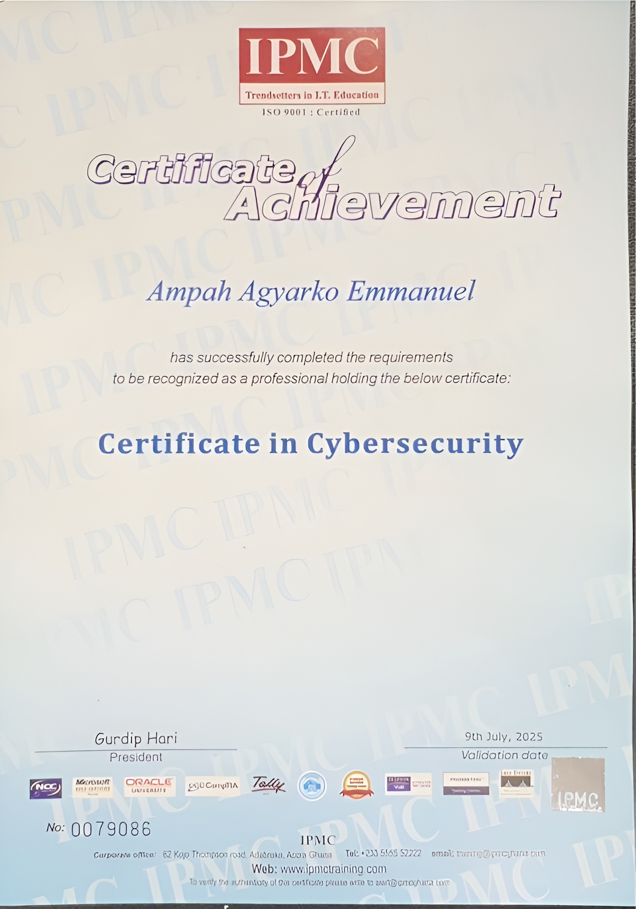 Certificate in Cybersecurity Thumbnail